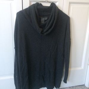 Dark Gray Cowl Neck Sweater